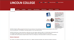 Desktop Screenshot of lincolncollegelondon.com