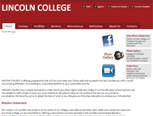 Tablet Screenshot of lincolncollegelondon.com